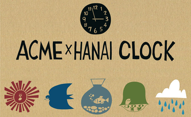 選べる２個セット ACME 40th YUSUKE HANAI WALL CLOCK 花井祐介