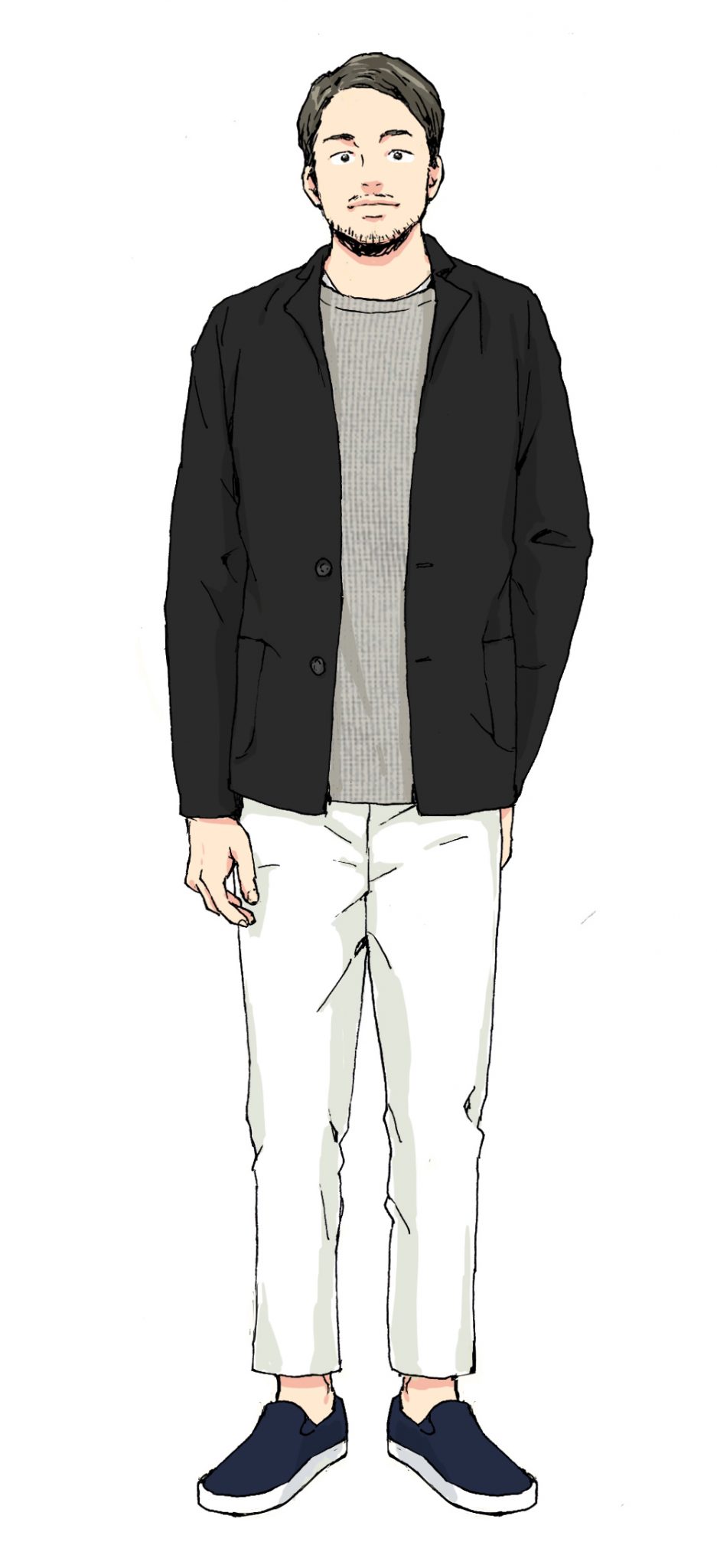 体型別にベストマッチなタイプと色を解説 そのジャケットとジーンズ ホントに似合ってる Men Sjoker Premium メンズ ファッション雑誌