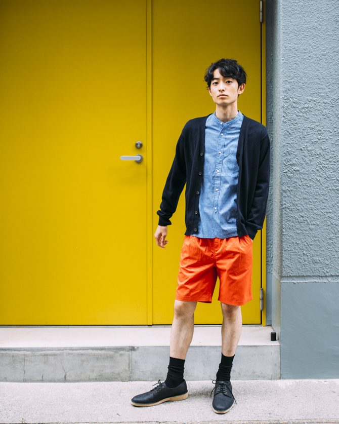 18年夏 大人の男のショートパンツコーデはビビットで差をつける Men Sjoker Premium メンズファッション雑誌